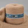 1Kg per Roll Mink Yarn 1000g+400g Winter Soft Long Hair Angola Rabbits Yarns Fluffy With Thread Hand Knitting Women Scarf 1