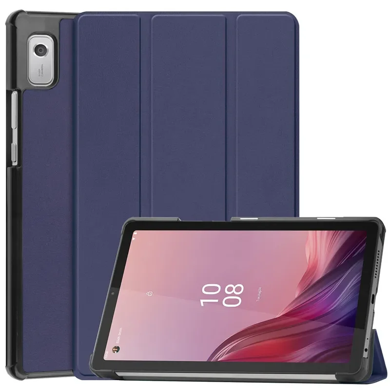 Lenovo Tab M9 Leather Smart Cover with Sleep/Wake Function and Stand