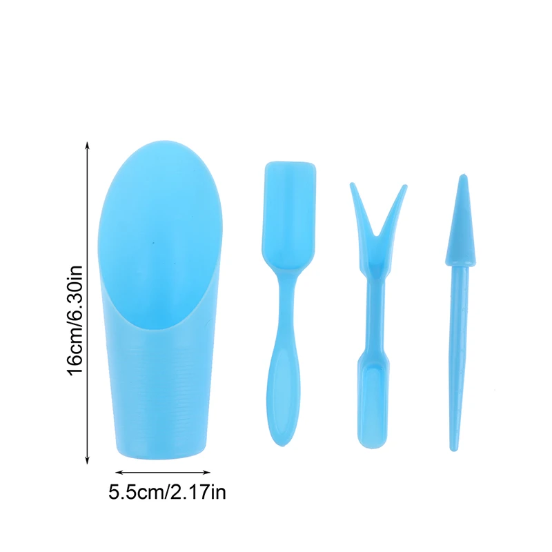 4Pcs/Set Garden Planter Kit DIY Sowing Shovel Bucket Bonsai Succulents Seedlings Drilling Tool Planting Gardening Gadgets mini garden tools,plant seed sower,garden seeder tool