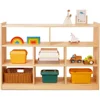 Shelf Toy Organizers and Storage, 31.5" H, 8-Compartment Wood Storage Cabinet, Montessori Bookshelf for Kids Room, Playroom 1