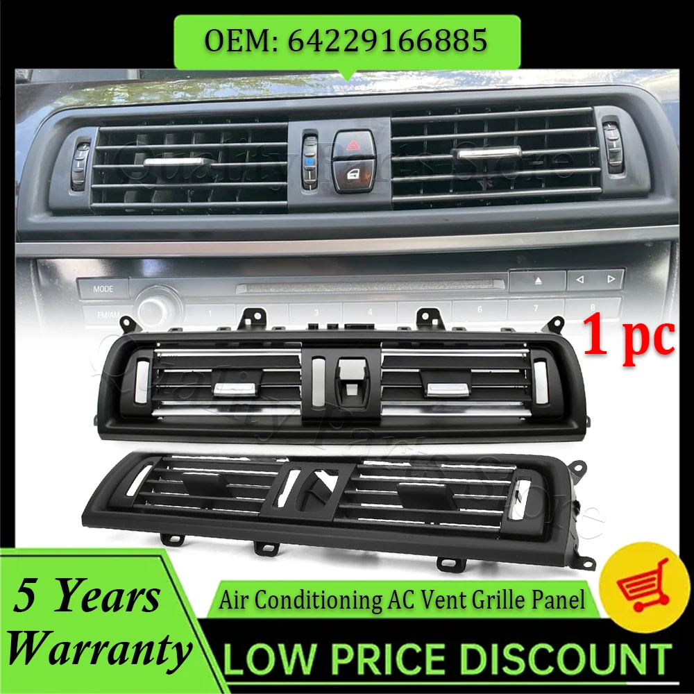 Per BMW Serie 5 F10 F11 520i 523i 525i 528i 535i Griglia Pannello Bocchetta Aria Condizionata Centrale Auto Nuova 64229166885 64229209136