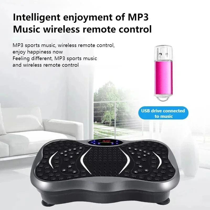 Home Fitness Vertical Vibration Machine Fat Slinger Shaping Weight Loss Station Portable Fitness Equipment
