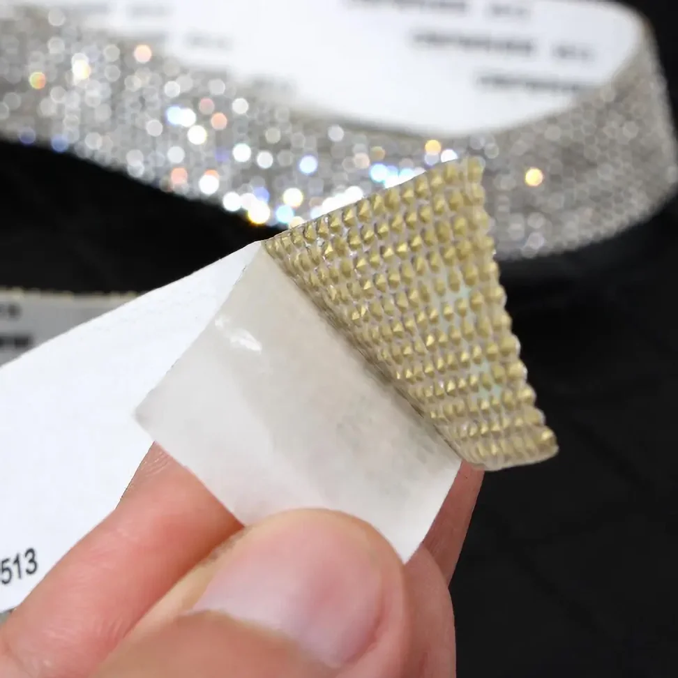 Rhinestone Ribbons Self Adhesive Diamond Ribbon Crystal Roll Glitter Bling for DIY Art Crafts rhinestone ribbons