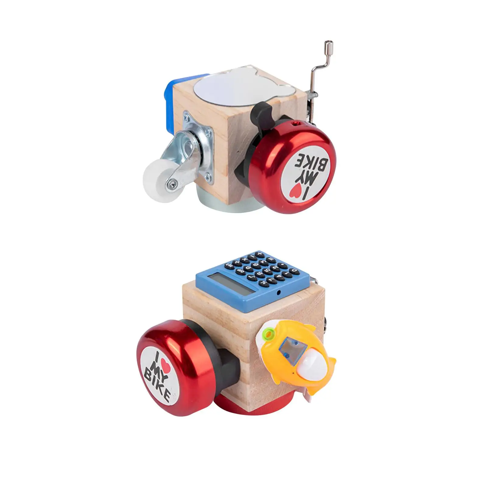 

Hand Crank Music Box Fine Motor Skill Sensory Toy DIY Accessories Educational Teaching Montessori Busy Board for Kids Preschool