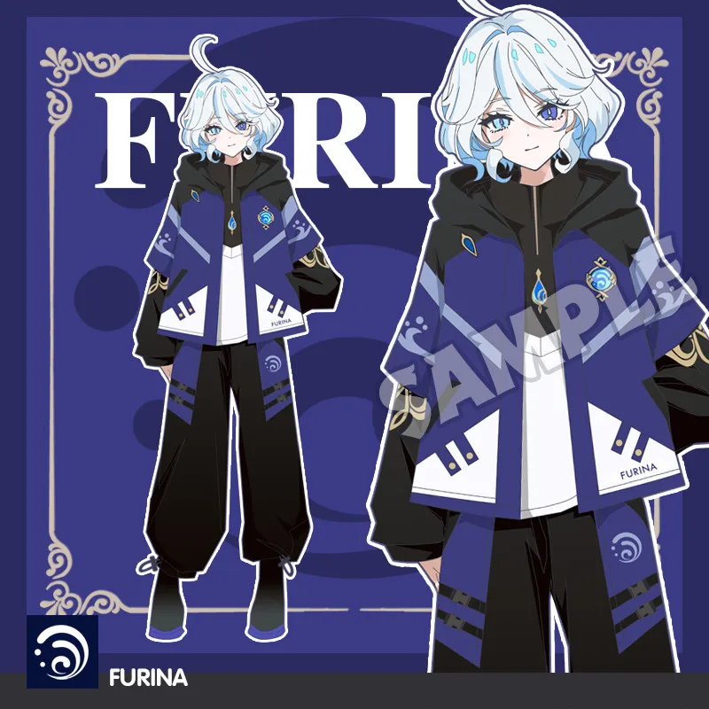 

Anime Genshin Impact Furina Focalors Cosplay Fashion Harajuku Coat Casual Hoodies Unisex Sweatshirt Autumn Pants Streetwear