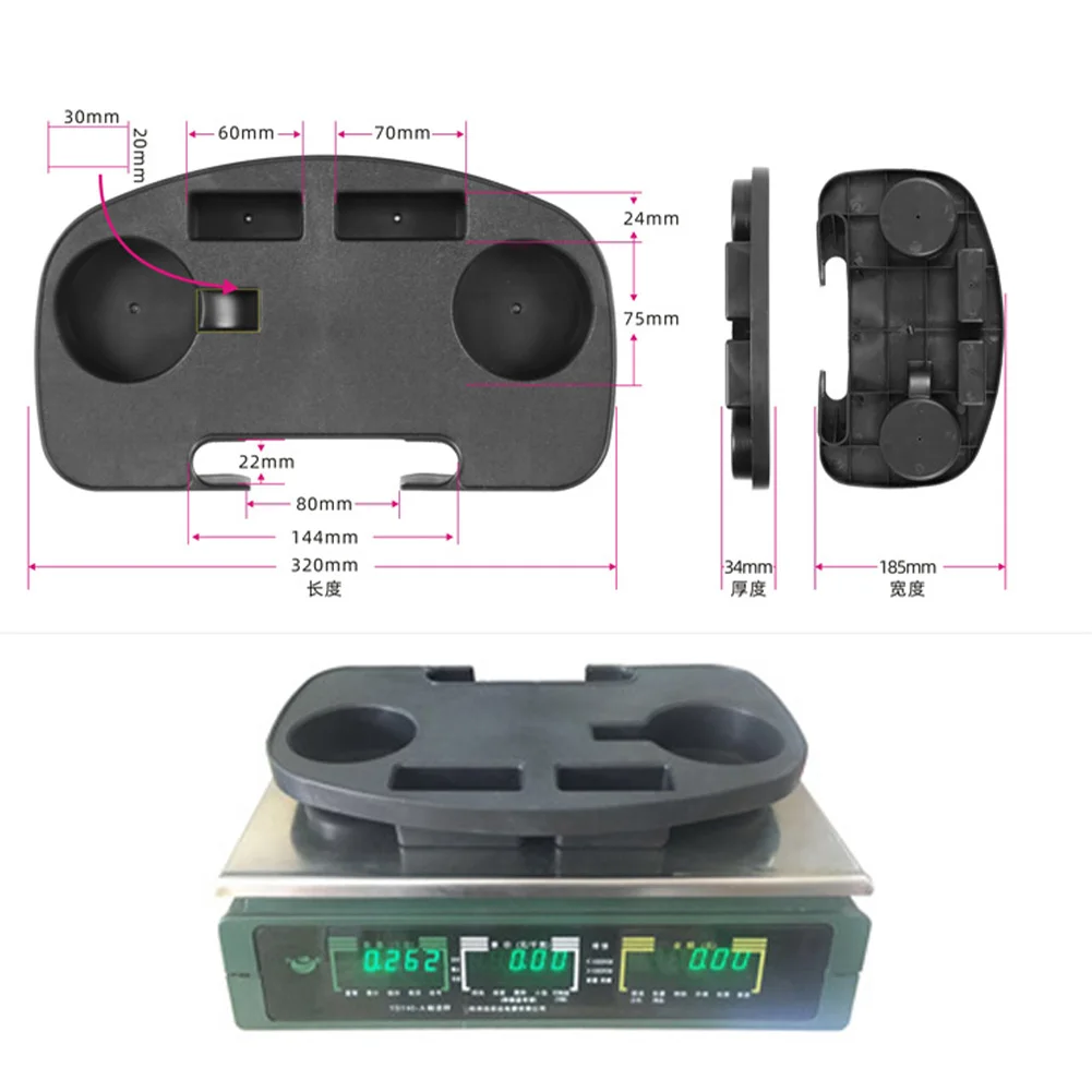 Folding Relaxing Chair Drink Holder Folding Camping Chair Clip On Side Table Cup Drink Holder Tray for Fishing Camping Beach