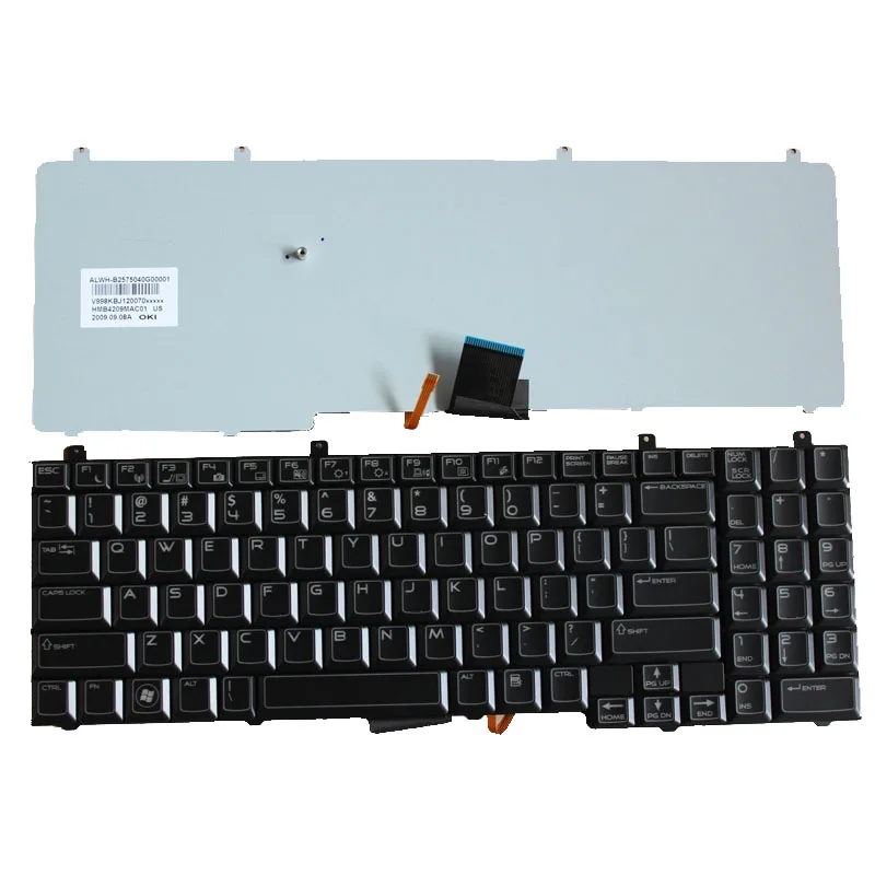 

Новая клавиатура для ноутбуков DELL 51 M17 HMB4209MAC01 V998KBJ120056, черная, с подсветкой