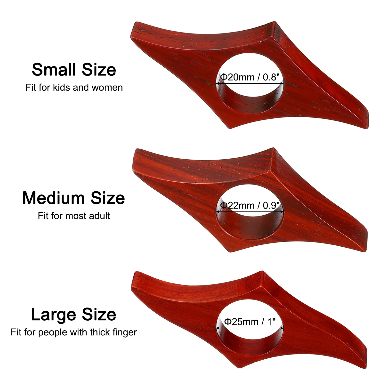 2Pcs Wooden Thumb Book Page Holder One Hand Reading Convenient Bookmark Thumb Book Support Reading Accessories for Lovers
