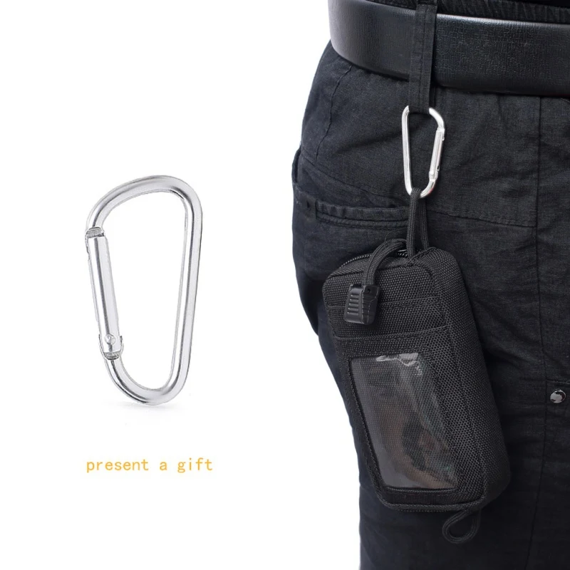 

Waterproof EDC Pouch Portable Tactical Key Wallet Travel Kit With Card Slots Pack Zippers Waist Bag Outdoor Hunting