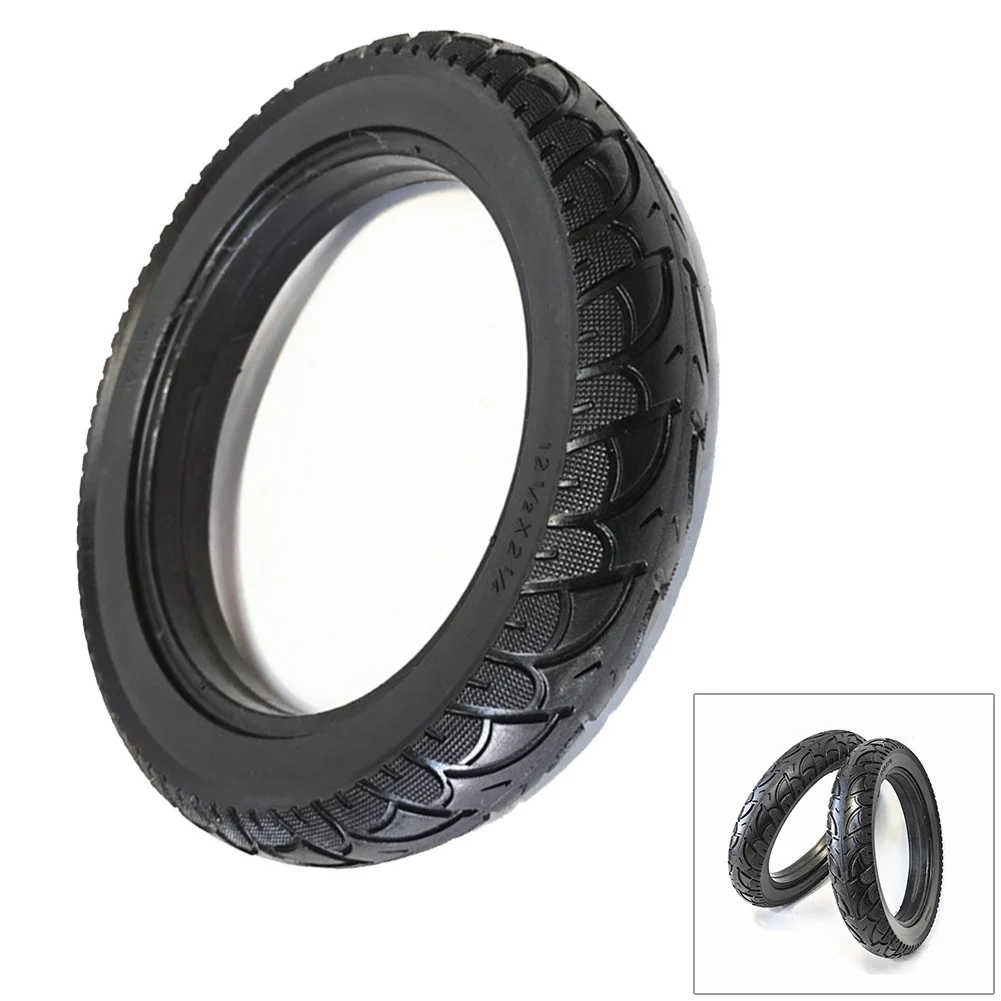 

12 Inch Solid Tyre 12.5x2.50 Black Replacement Rubber Spare Parts 12 1/2x2 1/4(57-203) Durable Practical High Quality