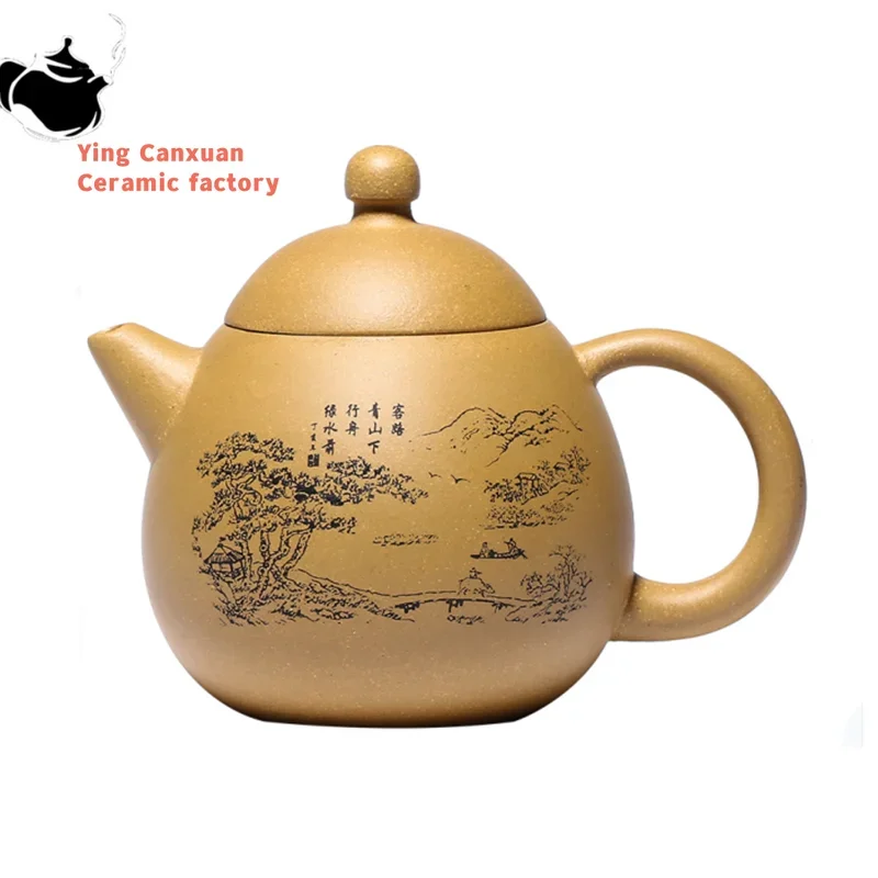 

Китайский чайник, традиционный необработанный чайник, глина дракона, яйцо, чайник, китайский чайник, чайники из фиолетовой глины, индивидуальный чайный набор, аксессуары