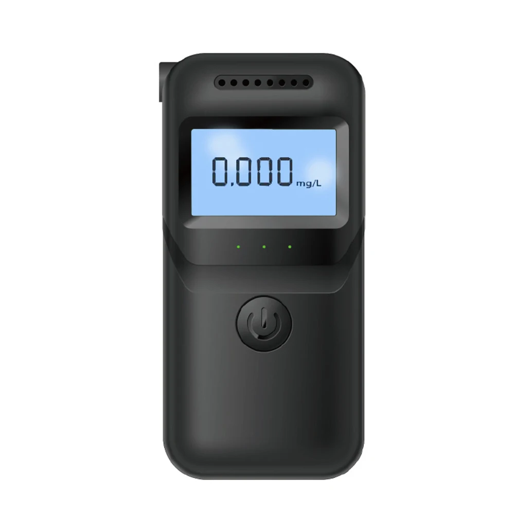 

Tester Breathalyzer LCD Display Mouthpieces Portable Replaceable Mouthpieces 4.5V Alcohol Tester Black Breathalyzer
