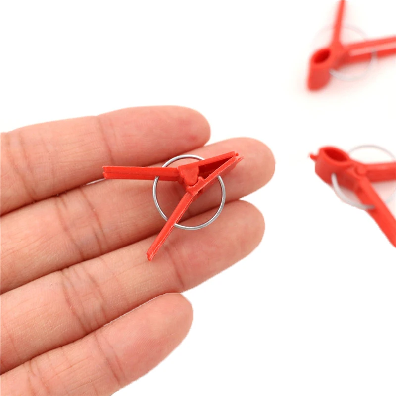 100pcs Plastic grafting clips garden vegetable plants Flat and Round