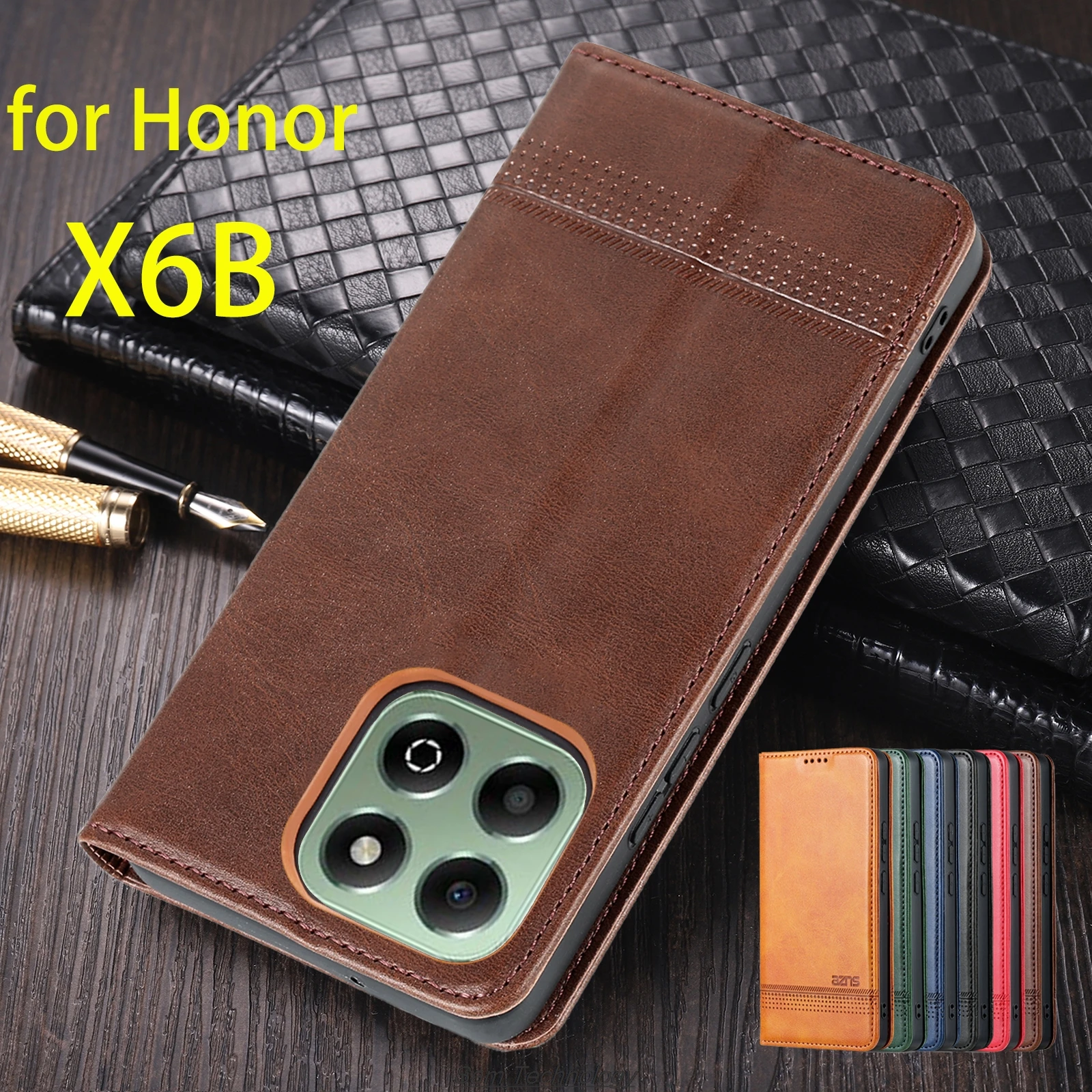 Premium Magnetic Adsorption Leather Flip Case - Deluxe Protective Cover