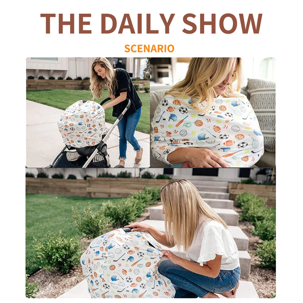 Happyflute Mum's Nursing Breastfeeding Privacy Cover Baby Scarf Infant Car Seat Stroller Breast Feeding Scarf Nursing Covers