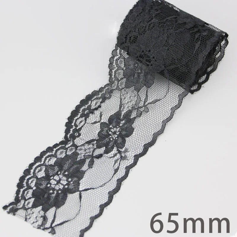 (10 Yards/roll) Black Lace Ribbon Fabric Webbing Decoration Polyester Material Lovely Gift Packing Handmade DIY Material