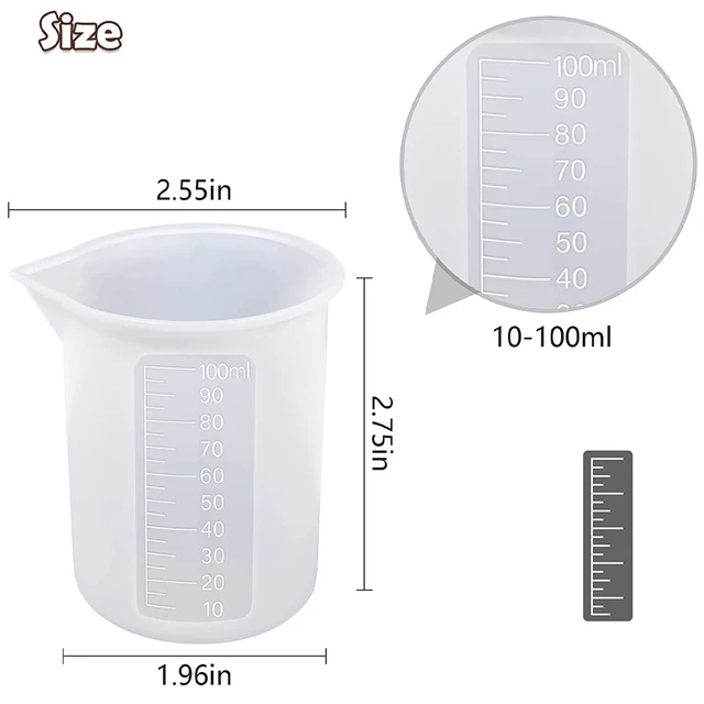 Silicone Measuring Cup for Resin (10-100ml)