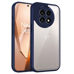 Matte Acrylic Clear Hard Cover Armor Shockproof Case - OnePlus 8T+ 5G (Blue)