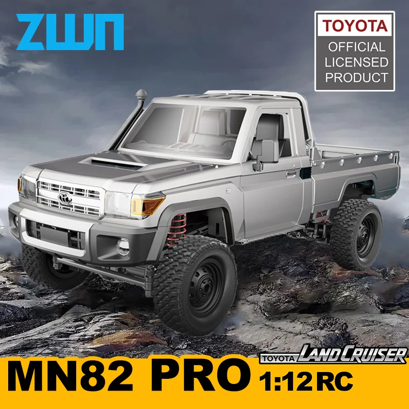 ZWN 1:12 voiture RC à grande échelle MN82 amélioré MN82 PRO phares contrôlables 2.4G 4WD voiture tout-terrain pick-up camion jouet pour enfants cadeaux 1