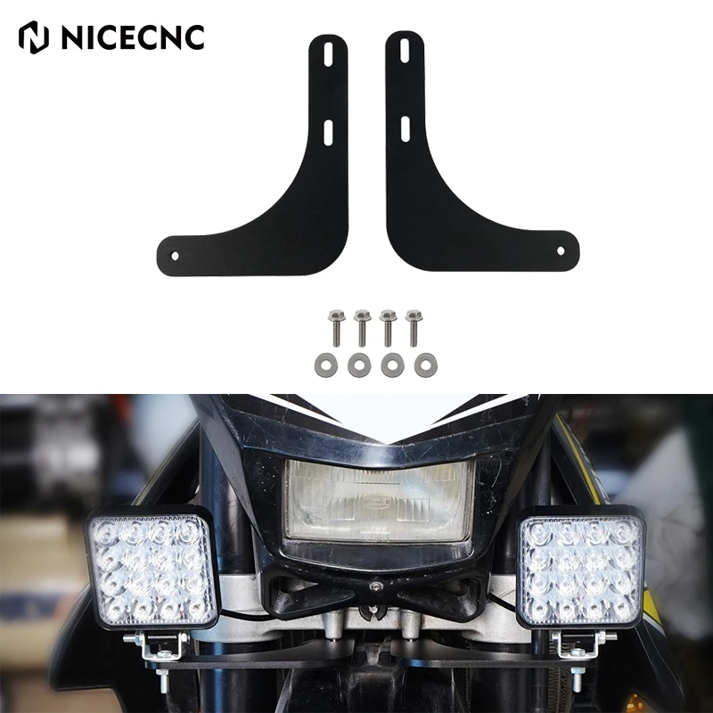 NICECNC Auxiliary LED Light Mounts Bracket Holder For Suzuki DRZ400S