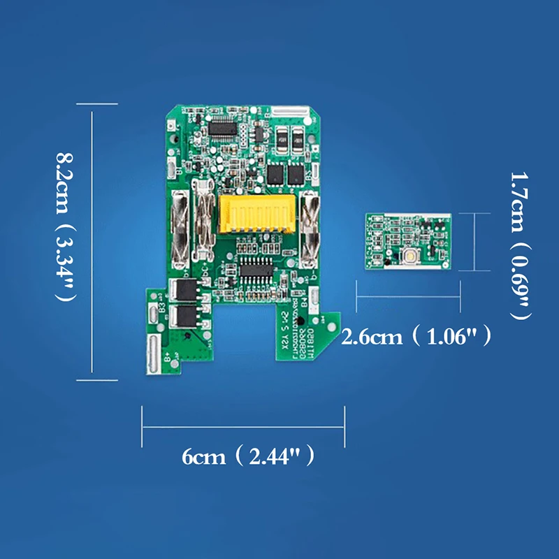 Li-ion Battery BMS PCB Charging Protection Board For Makita 18V Power Tool BL1815 BL1860 LXT400 bl1850 Battery Status LED battery protection board printed circuit board