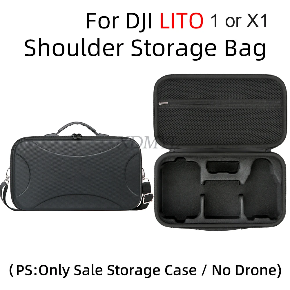 DJI Lito 1/Lito X1RC N3 PU 방수 숄더백 하드 여행용 보관 가방 핸드백 드론 액세서리용 휴대용 운반 케이스