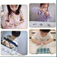 Nine link Metal Children's Puzzle Toy Adult Ieisure Stress Reducing Intelligence Buckle 8-piece Set With Detachable Buckle 2