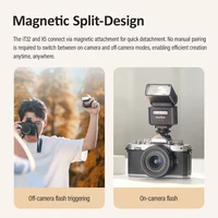Godox X5 C/S/N/F/O Wireless TTL Magnetic Flash Trigger with Godox iT32 iFlash Camera Flash TTL HSS Rotating Head on Camera Flash 6