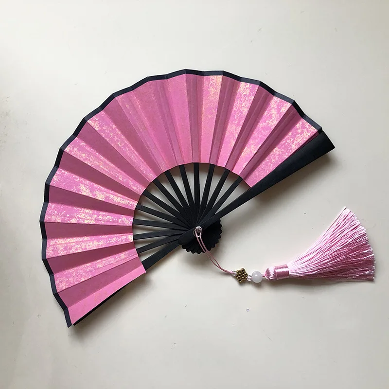 4 Inch Mini Folding Fan Portable DIY Painting Children'S Fan  Ancient Style Held Dance Fans Party Wedding Summer Fan Accessories