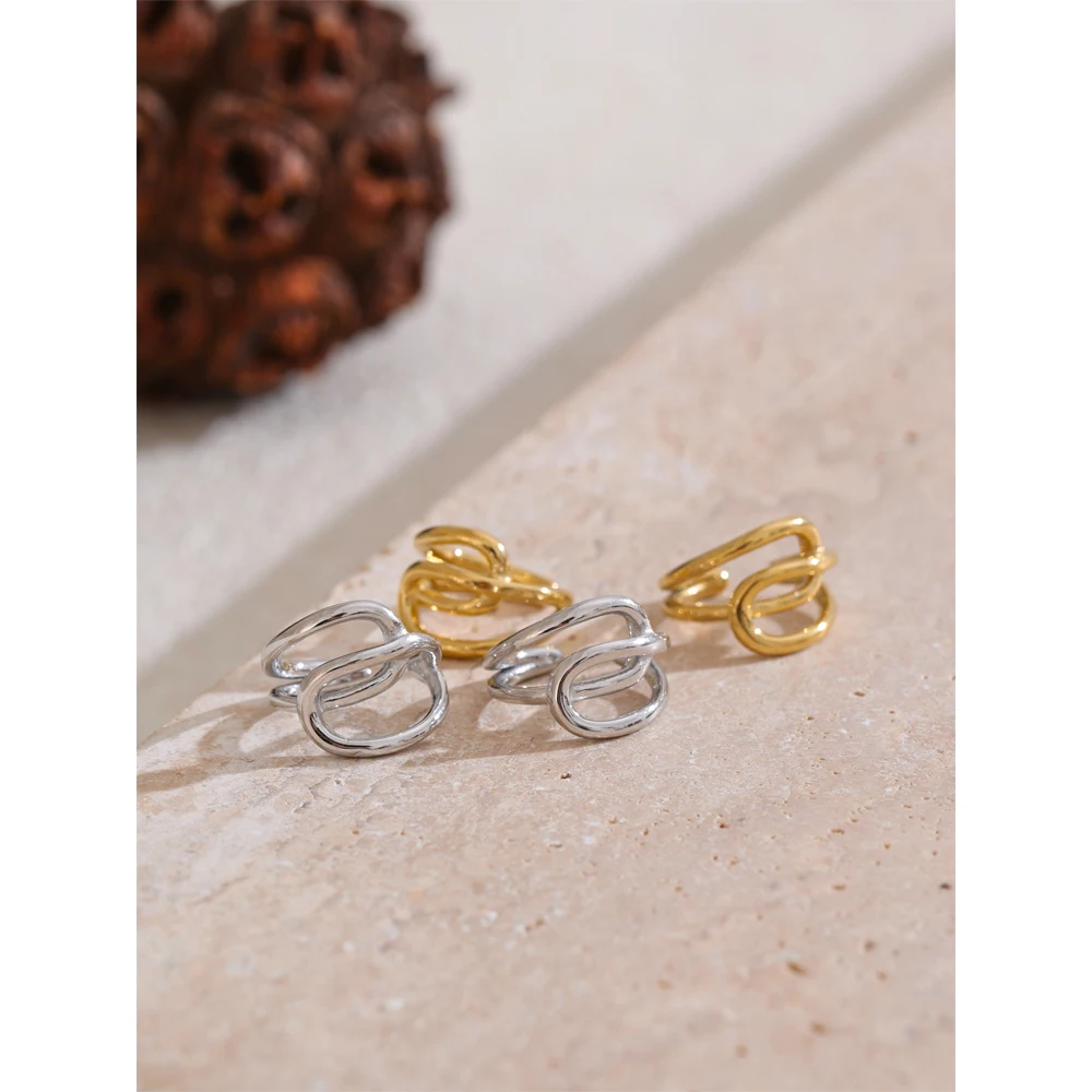 Yhpup Stainless Steel Earrings