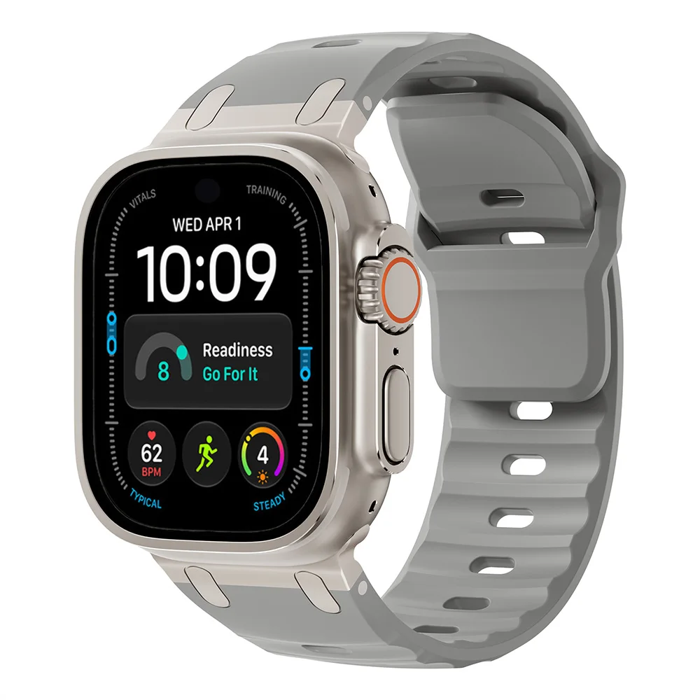 Sport Silicone Strap with Stainless Steel Clasp