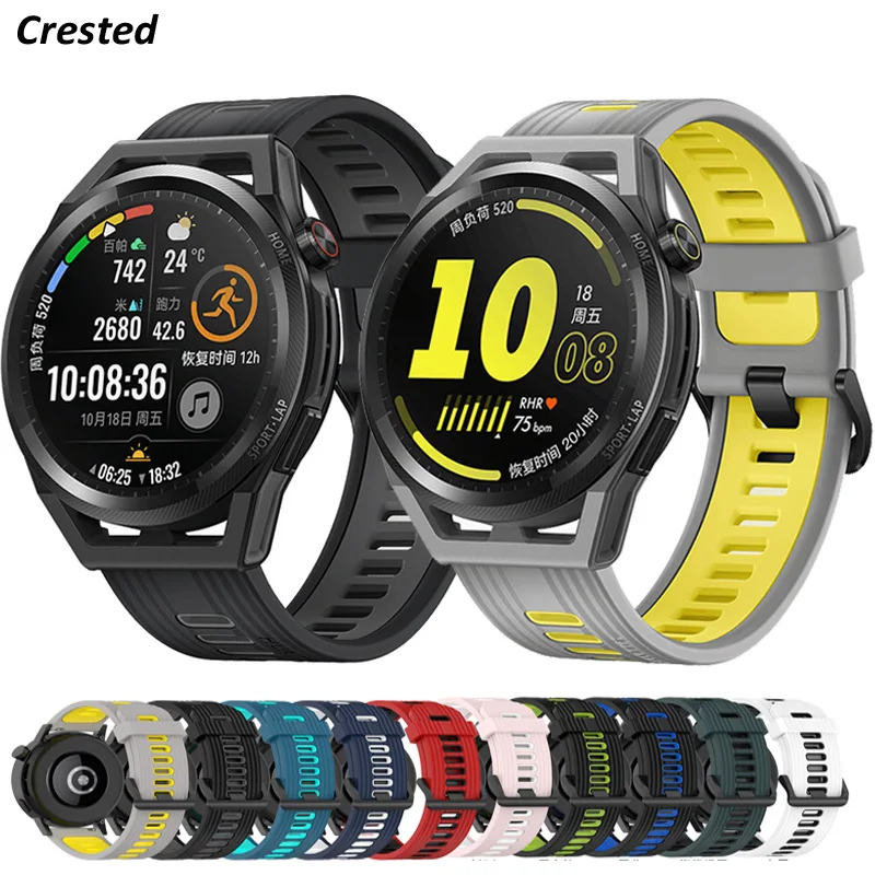 Cinturino In Silicone Per Huawei Watch Gt 3 46Mm/Gt 2/Pro/Runner Quickfit Bracciale Samsung Galaxy Watch 5/Pro/4 6 Classic/Active 2 Strap