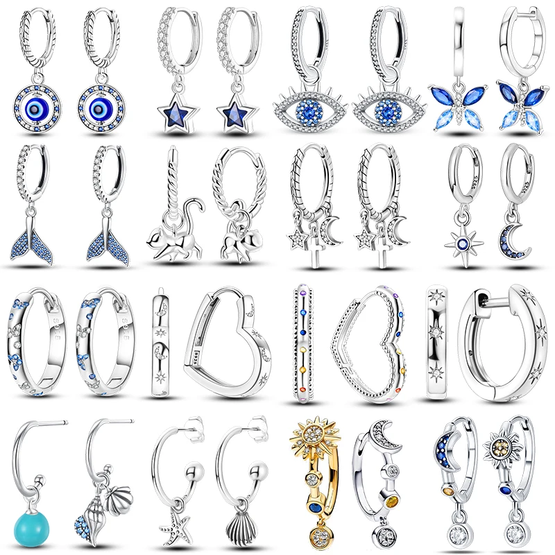 2023Fashion925SilverLuminousShellEarringsForWomenPaveCZHeartShapeStarMoonHoopEarringsEngagementWeddingJewelry-AliExpress36