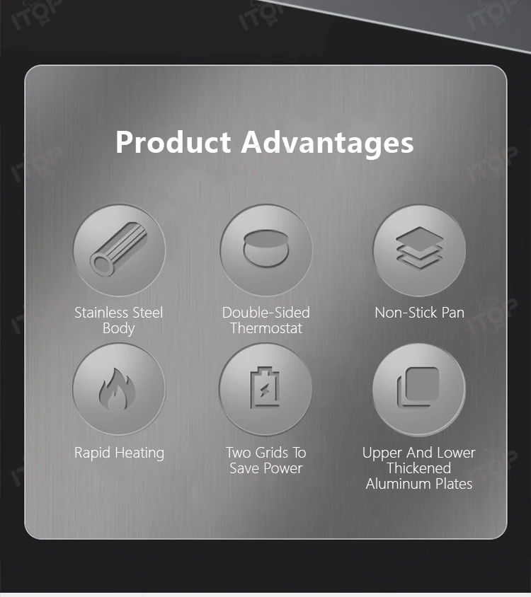 Description Picture 3 of itemShawarma Gyro Toaster Tortilla Wrap Sandwich Buritto Press Maker Machine Heater Warmer Roll Durum Doner Kebab Grill Griddle