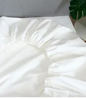 Egyptian Cotton Fitted Sheet, Super King Full Size, White, Gray, Silvery, Kaqi, Ivory Colors, Customize,  1 Piece 2