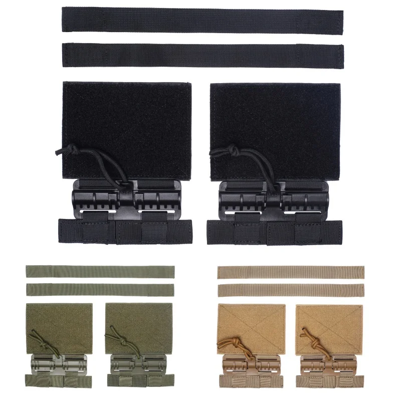 

Tactical Quick Release Buckle Set 1000D Nylon For JPC CPC NCP XPC Vest Single Point Molle Buckle Set With Hook Loop Fastener