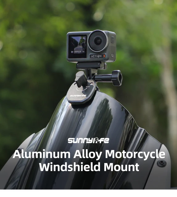 Pince de montage de pare-brise de moto, Clip en aluminium pour GoPro 13 12 Insta360 X5 Ace pour DJI Osmo 360/Action 5 Pocket 3, accessoires 2