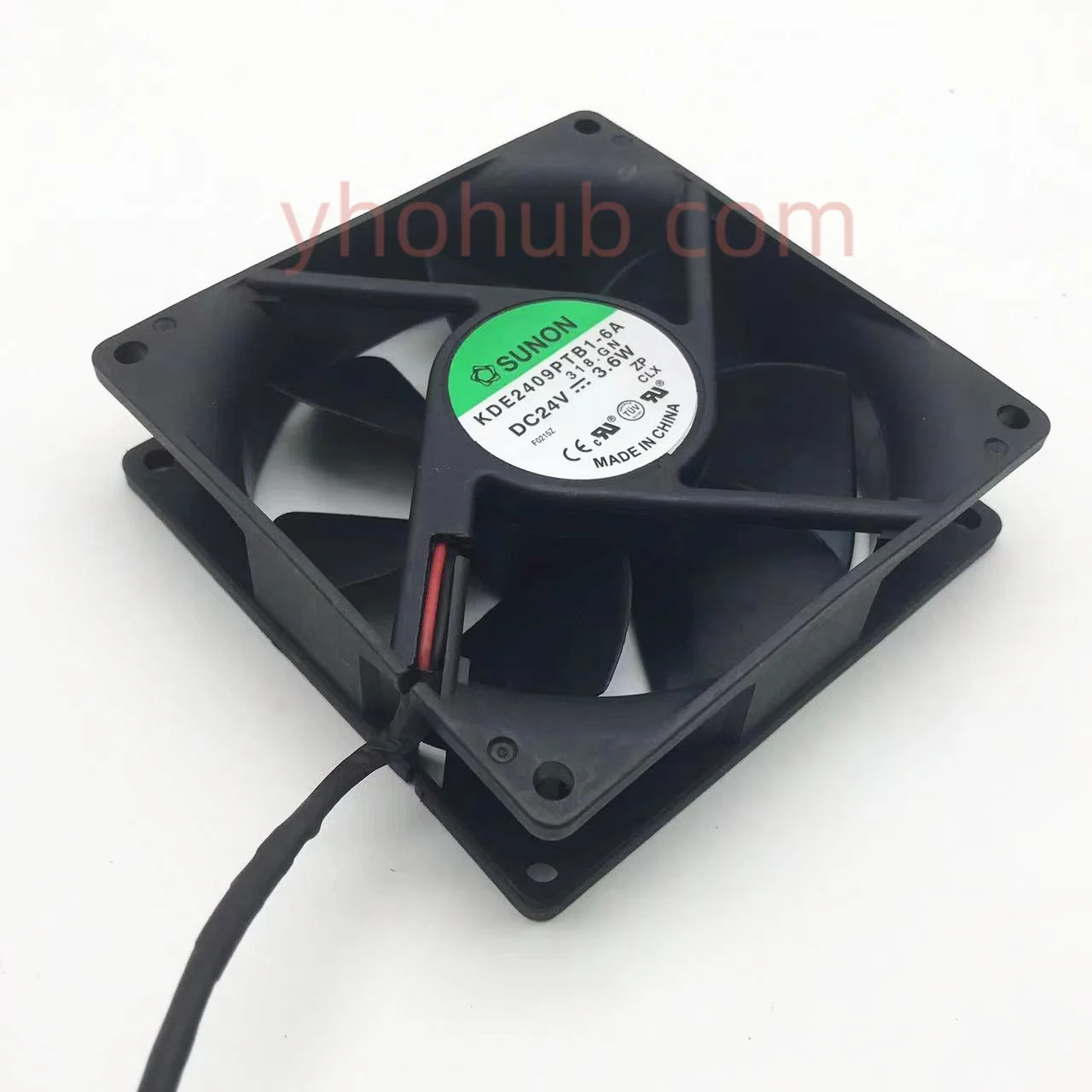 Ventilador de Refrigeração do Servidor Sunon Kde2409ptb16a dc 24v 3.6w Fios 92x92x25 mm