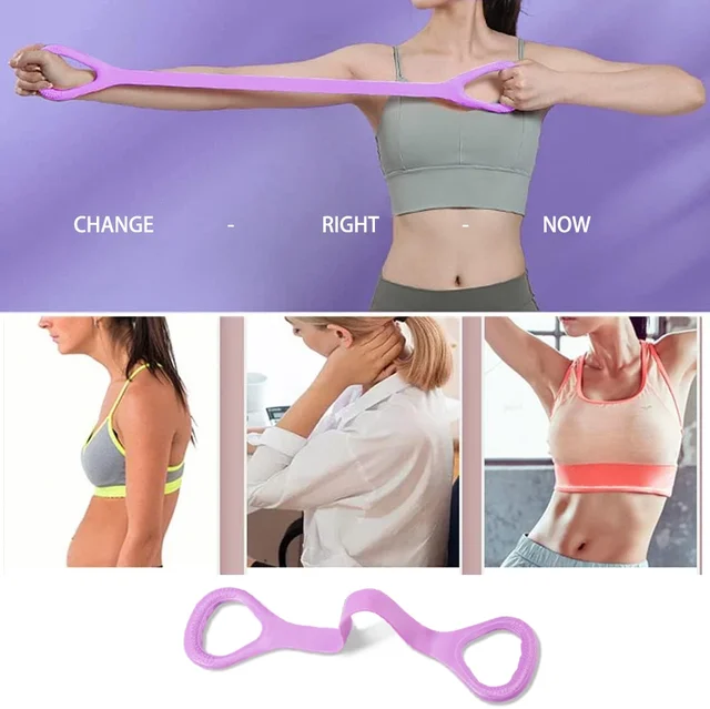 Fitness Workout 8 Resistance Band Arm Back Shoulder Exercise Elastic Training Band Yoga Pilates Physical Therapy Equipment 2