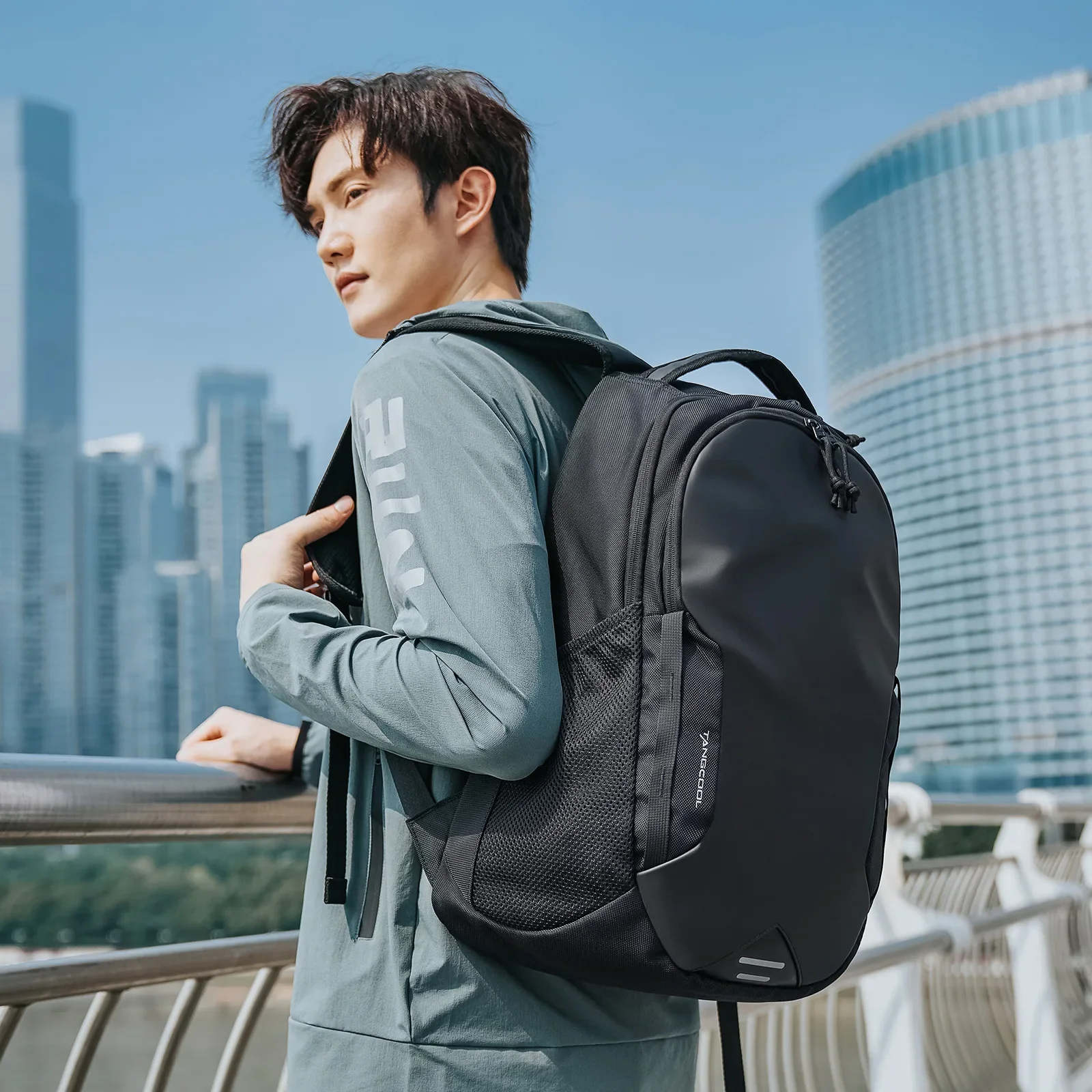 Tangcool Men Large Capacity Backpack Multifunction 15.6" Laptop Backpack For College Student Fashion Travel Bag Pack For Male 2