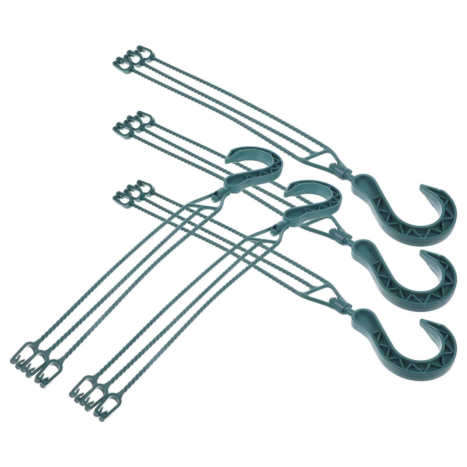 5pcs Rotatable Plastic Hanging Basket Hooks Planter Hanging Hooks