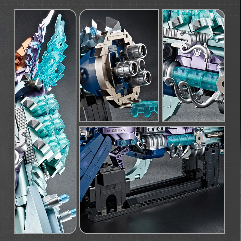 MOC Steampunk Pistol Wasteland Style Gun Model Building Blocks