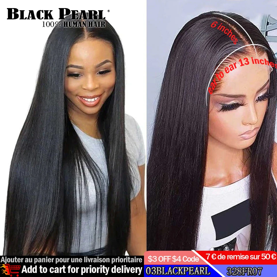 13X6 Lace Front Wig Bone Straight Human Hair Wig 180 D Transparent HD Lace Frontal Wigs For Women 30 Inch 4x4 5x5 Closure Wigs
