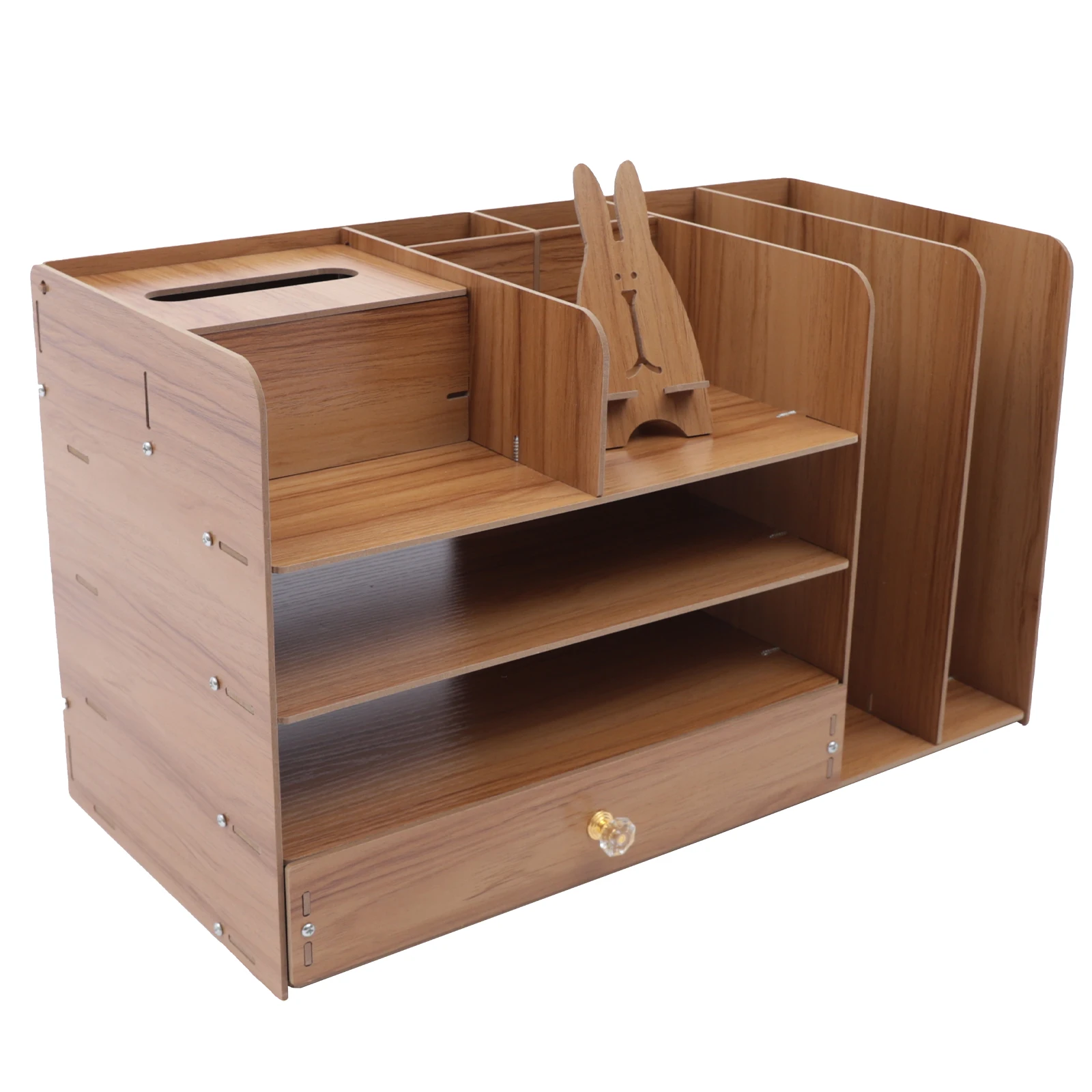 Bureau multifonctionnel en bois avec MEL, classeur, porte-stylo, fournitures de bureau à domicile, aucun