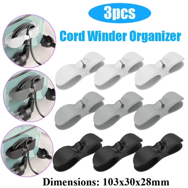 3PCS Cord Organizer for Appliances, Cord Holder Cord Wrapper for