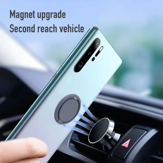 Supporto per telefono cellulare con anello per dito per iPhone Xiaomi Supporto per supporto adesivo Supporto per smartphone Accessori per telefono Staffa per dito rotonda 4