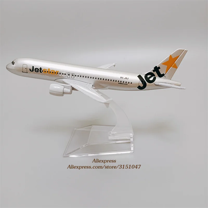 Модель самолета Jetstar A320 Airlines из металлического сплава модель аэробус 320 для детей