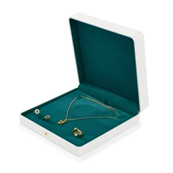 Oirlv Luxury Jewelry Gift Box for Women - Elegant Green & White Design (H16806)