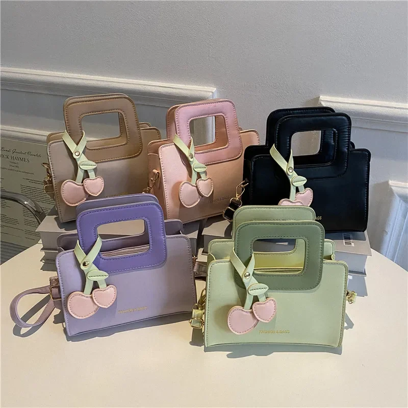 

Simple and Popular Bag 2022 New Fashion Girls Clash Colors Single Shoulder Bag Cute Cross-body Bag