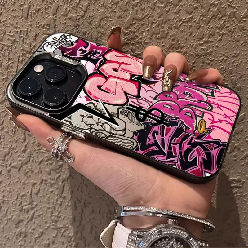 Graffiti Art Pink & Black Phone Case
